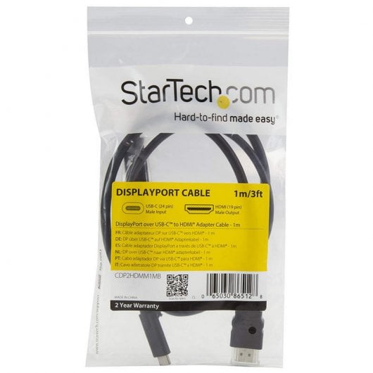 StarTech.com CDP2HDMM1MB Videokabel-Adapter USB Typ-C Schwarz