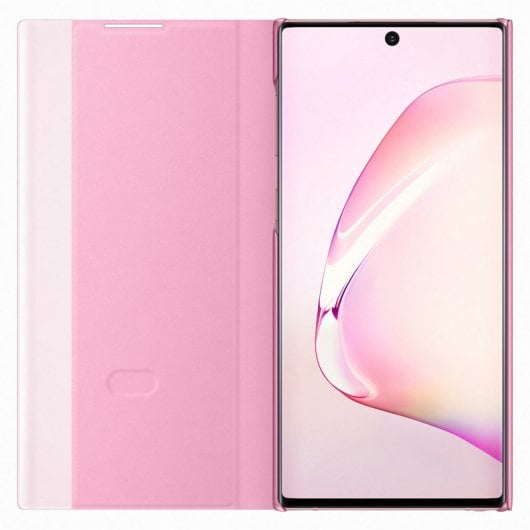 Samsung Clear View Funda Rosa para Samsung Galaxy Note 10
