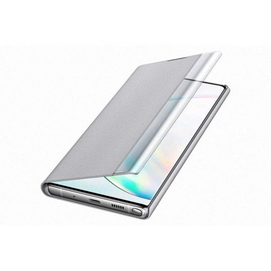 Samsung Clear View Funda Plata para Samsung Galaxy Note 10 Plus