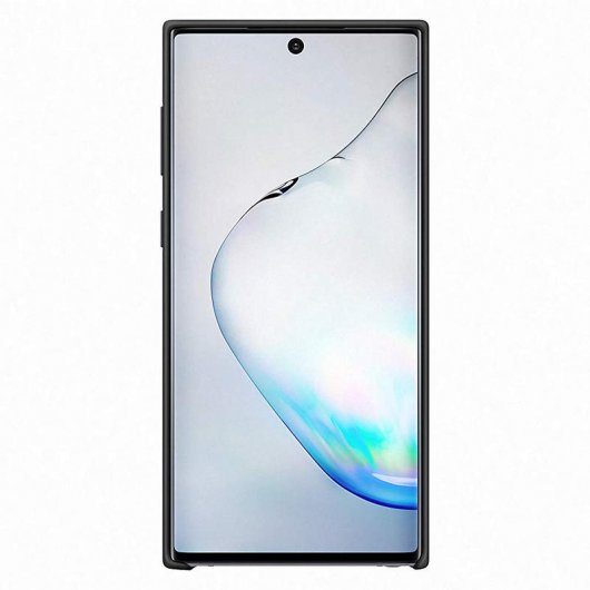 Samsung Silicone Cover Capa Preta para Samsung Galaxy Note 10