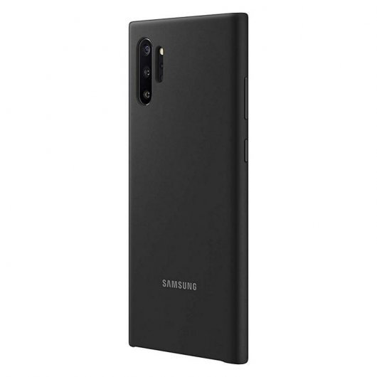 Samsung Silicone Cover Funda Negra para Samsung Galaxy Note 10 Plus