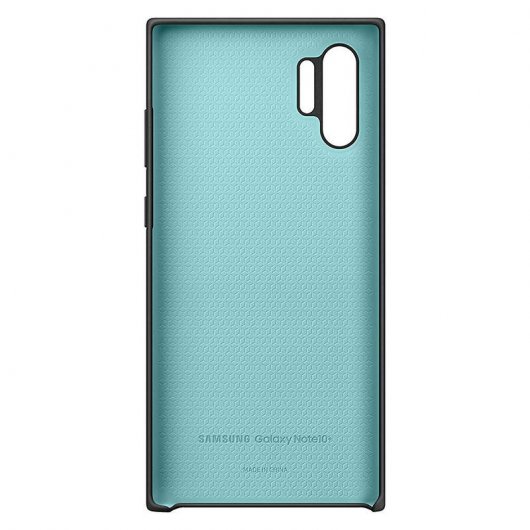 Samsung Silicone Cover Funda Negra para Samsung Galaxy Note 10 Plus
