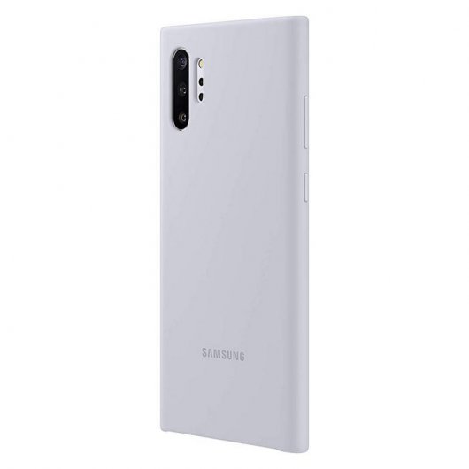 Samsung Silicone Cover Funda Gris para Samsung Galaxy Note 10 Plus