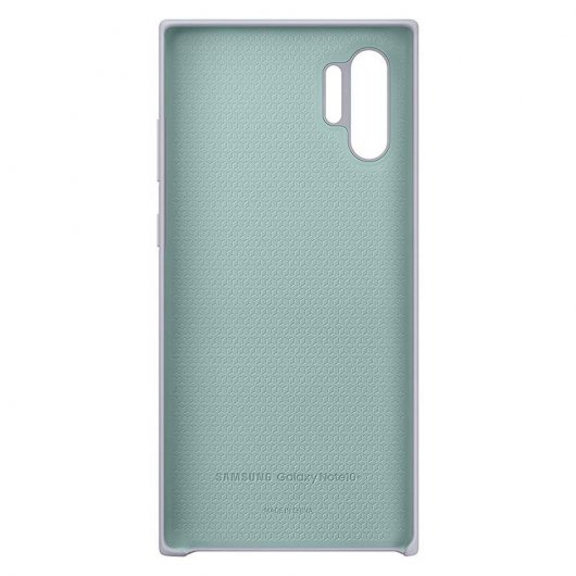 Samsung Silicone Cover Funda Gris para Samsung Galaxy Note 10 Plus