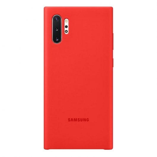 Samsung Silicone Cover Funda Roja para Samsung Galaxy Note 10 Plus