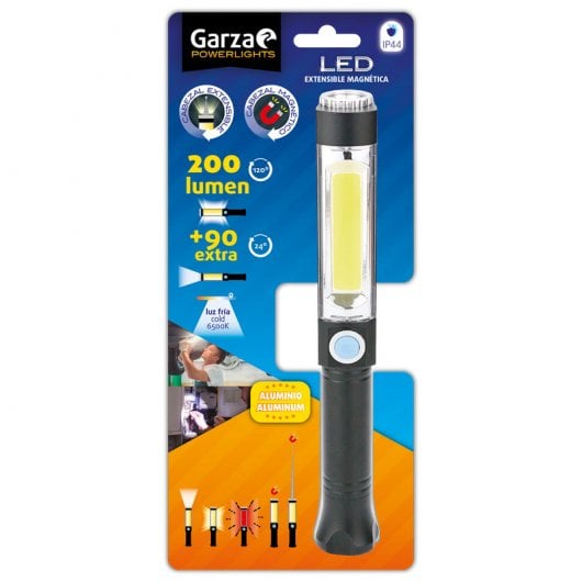 Garza Powerlights Linterna LED Magnética Extensible 200lm