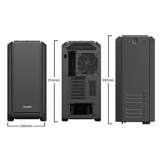 Be Quiet! Silent Base 601 Cristal Templado USB 3.0 Negra