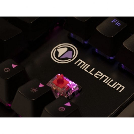Millenium MT2 Mini Teclado Gaming Retroiluminado Switch Kailh Rojo