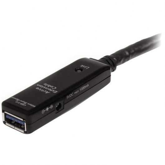 Startech Cable Extensor Activo USB 3.0 Macho/Hembra 5m Negro