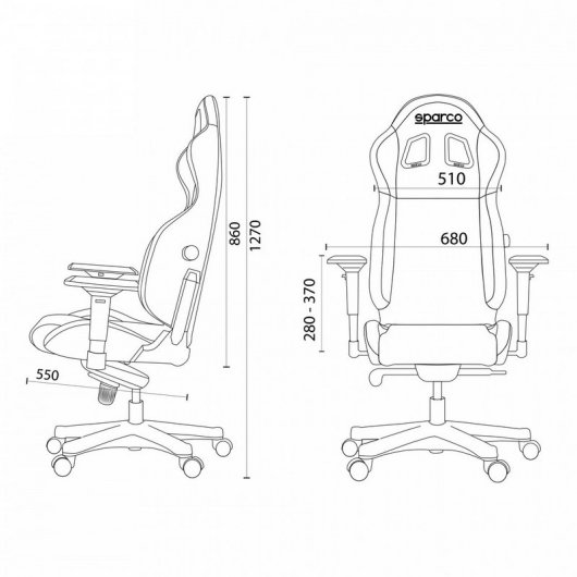 Sparco Grip Cadeira Gaming Preta