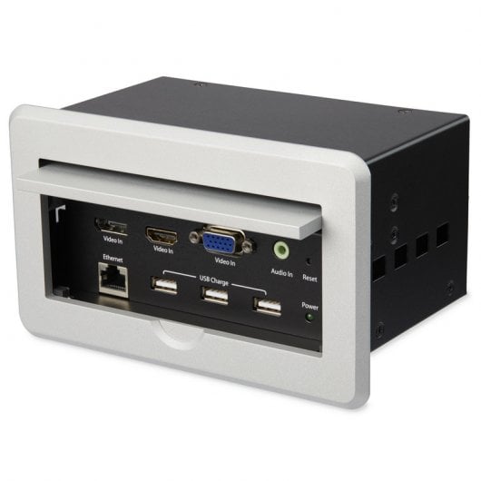 StarTech.com Boîtier de connexion pour table de réunion avec entrées DisplayPort, HDMI et VGA