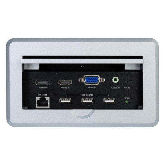 StarTech.com Boîtier de connexion pour table de réunion avec entrées DisplayPort, HDMI et VGA