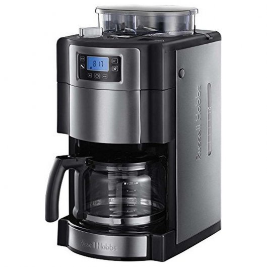 Russell Hobbs 20060-56 Buckingham GrindBrew Cafetera Goteo 1.5L Inox/Negro