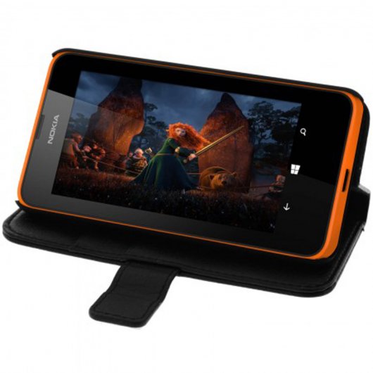 Avizar Funda Billetera Negra para Lumia 630/635