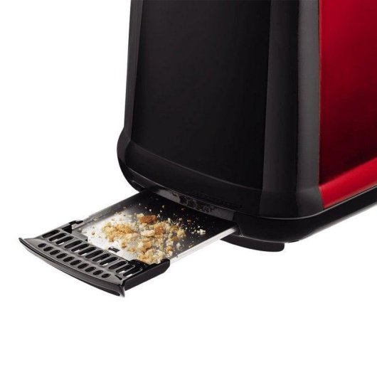 Tostapane Moulinex Subito LT261D 2 fessure 850 W Scongelamento Nero/Rosso