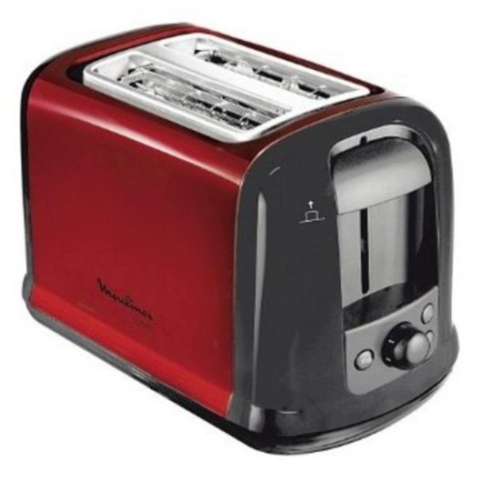Tostapane Moulinex Subito LT261D 2 fessure 850 W Scongelamento Nero/Rosso