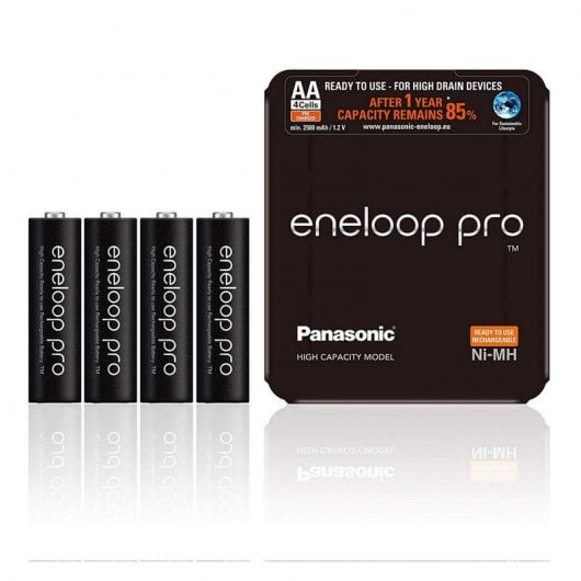 Panasonic Eneloop Pro Pilas Recargables 2500mAh AA HR06 4 Unidades