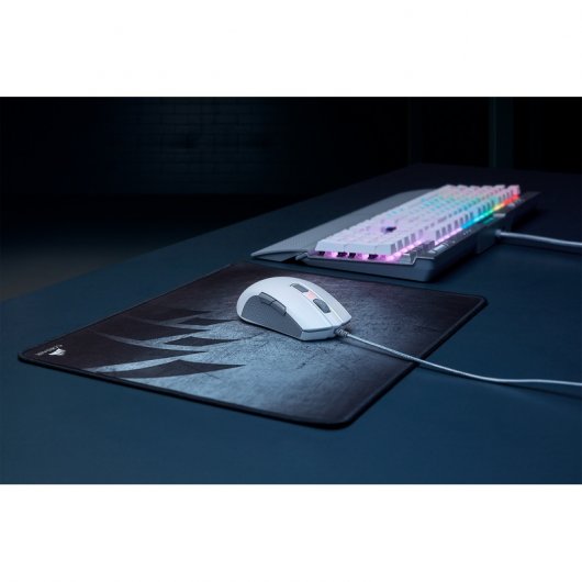 Corsair M55 RGB PRO Ratón Gaming 12400DPI Blanco