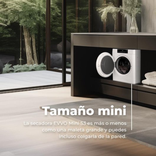 Evvo Mini S3 Secadora de Evacuación Carga Frontal 3Kg Blanco