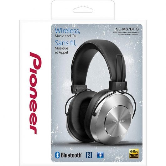Pioneer SE-MS7BT Auriculares Bluetooth NFC Negro/Plata