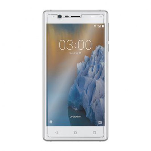 Avizar Funda de Silicona Flexible + Cristal Templado para Nokia 3