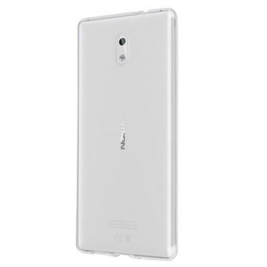 Avizar Funda de Silicona Flexible + Cristal Templado para Nokia 3