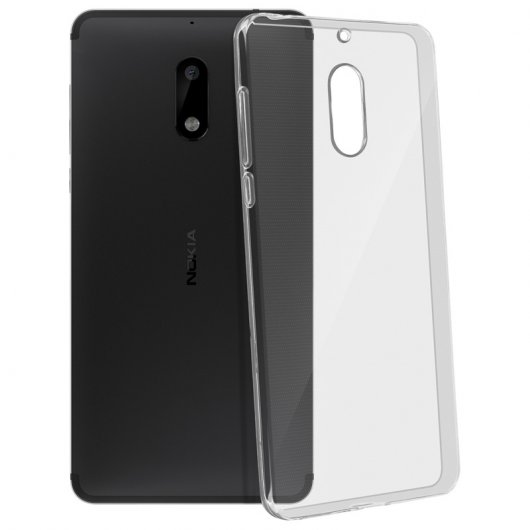 Avizar Funda de Silicona Flexible + Cristal Templado para Nokia 6