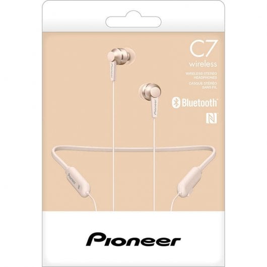 Pioneer SE-C7BT Auriculares Bluetooth Rosa Dourado