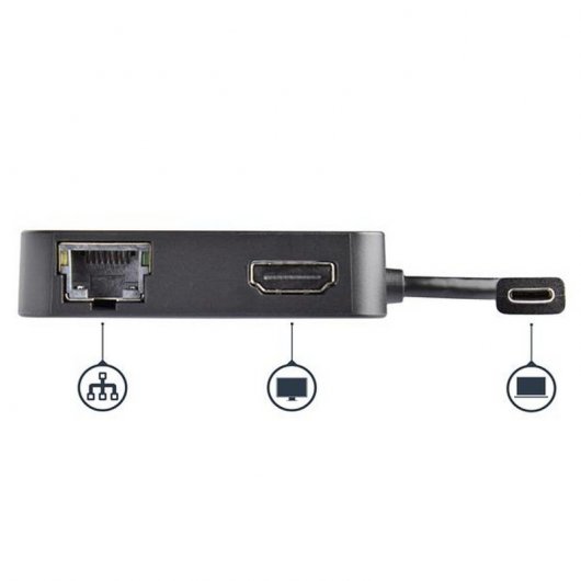 StarTech Adaptador Multipuertos USB Tipo-C HDMI/USB/Ethernet