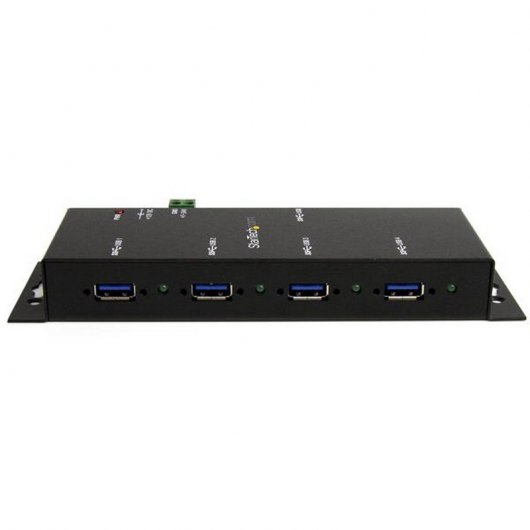 StarTech.com Hub USB 3.0 4 Ports - 5Gbps - Hub USB-A Industriel en Métal - Hub de Données USB Montable au Mur ou sur le Bureau - Hub d'Extension USB Conforme TAA