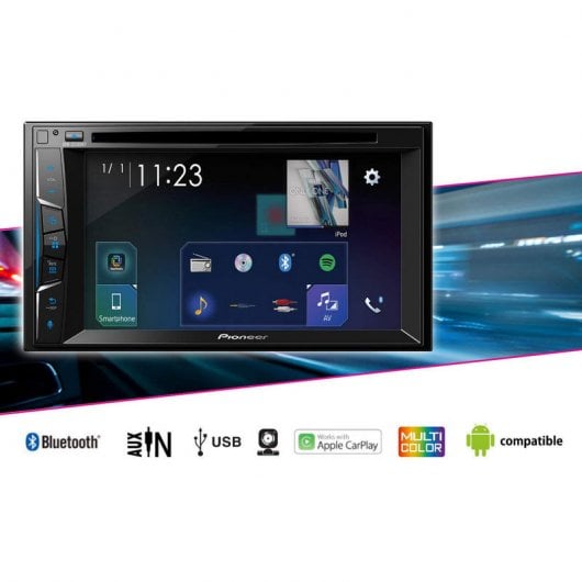 Pioneer AVH-Z2100BT Receptor Multimédia CD/Bluetooth/Spotify/USB/Android/iOS 6.2" Táctil