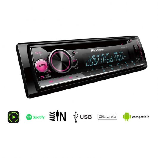 Pioneer DEH-S210UI Autoradio CD/Spotify/USB/Android/iOS