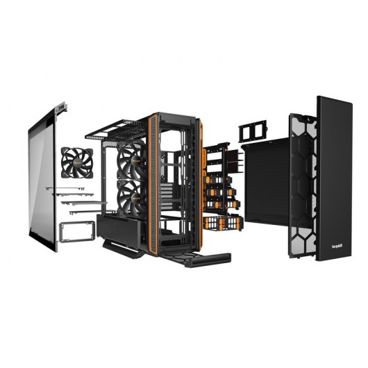 Be Quiet! Silent Base 801 Cristal Templado USB 3.0 Naranja