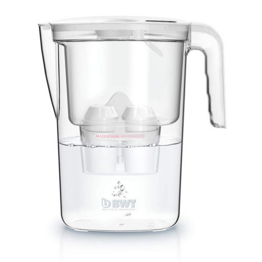 BWT Vida Manual Jarra Filtradora de Agua con Magnesio 2.6L Blanco + 12 Filtros