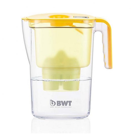 BWT Vida Electrónica Jarra Filtradora de Agua con Magnesio 2.6L Amarillo + 6 Filtros