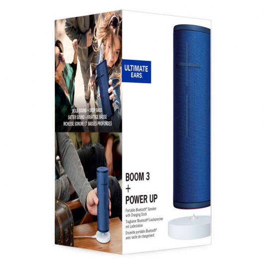 Ultimate Ears Boom 3 Coluna Bluetooth Azul + Power Up Base de Carga