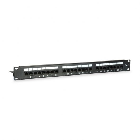 Equipé Patch Panel 24 Ports Cat 6 Non Blindé