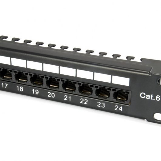 Equipé Patch Panel 24 Ports Cat 6 Non Blindé