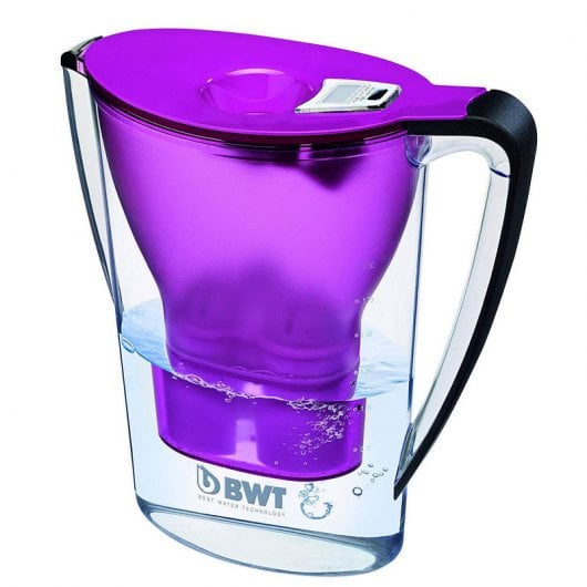 BWT Penguin Electrónica Jarra Filtradora de Agua con Magnesio 2.7L Violeta + 6 Filtros