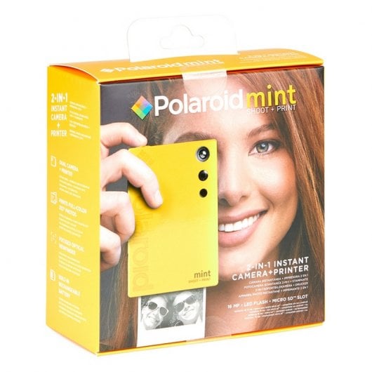 Appareil photo instantané Polaroid Mint 2 en 1 jaune
