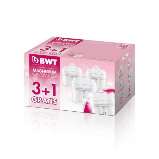BWT Magnesium Mineralizer Pack de 3+1 Filtros com Magnésio Longlife Mg2+