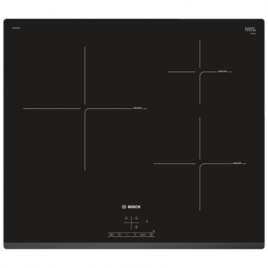 Bosch PIJ631BB1E Placa de Inducción 3 Zonas de Cocción 60cm Negro