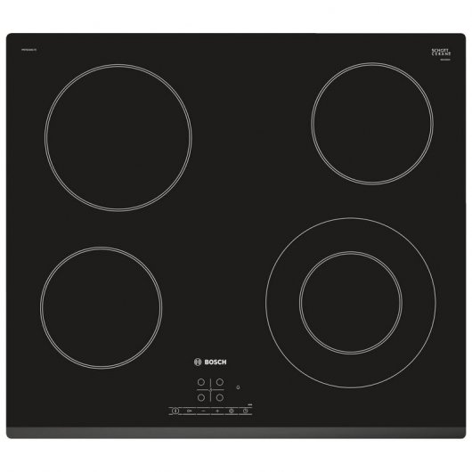 Bosch PKF631B17E Placa Vitrocerámica 4 Zonas de Cocción 60cm Negro