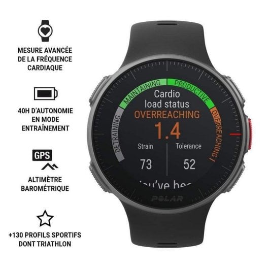 Polar Vantage V Reloj Running Negro HR M/L