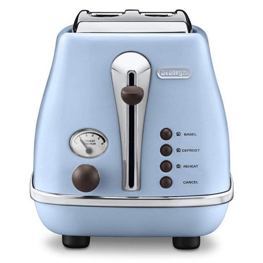 DeLonghi CTOV 2103.AZ Icona Vintage Tostadora 2 Ranuras 900W Azul