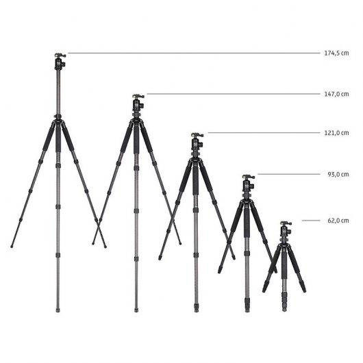 Rollei Rock Solid Beta Mark II Tripé de Viagem Profissional