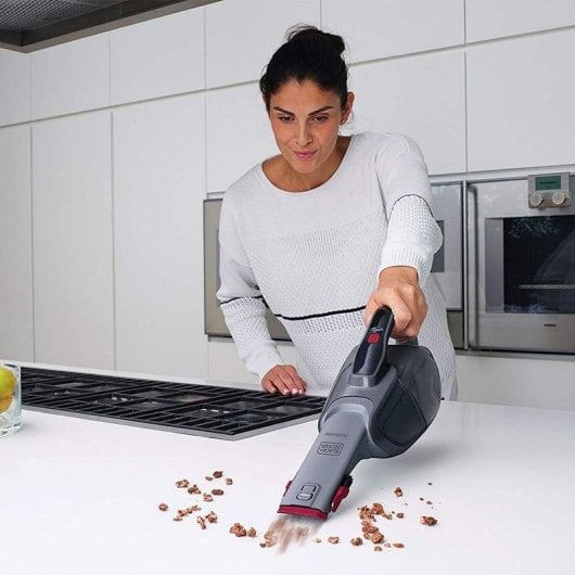 Aspirador de Mão Black & Decker DVJ315B sem Fio 10.8V 15min 0.5L Acessórios