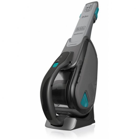 Black & Decker DVJ320B Aspiradora de Mano sin Bolsa 10.8V 2Ah Negro/Turquesa