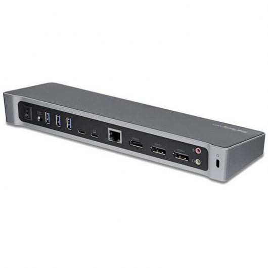 Startech Dock USB-C para Triple Pantalla 4K con 5 Puertos USB 3.0 PD de 100W