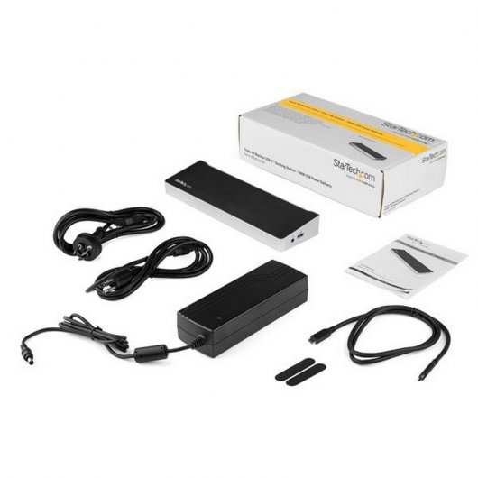 Startech Dock USB-C para Triple Pantalla 4K con 5 Puertos USB 3.0 PD de 100W